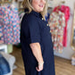 Très Chic Navy Curvy Midi Dress