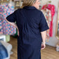 Très Chic Navy Curvy Midi Dress