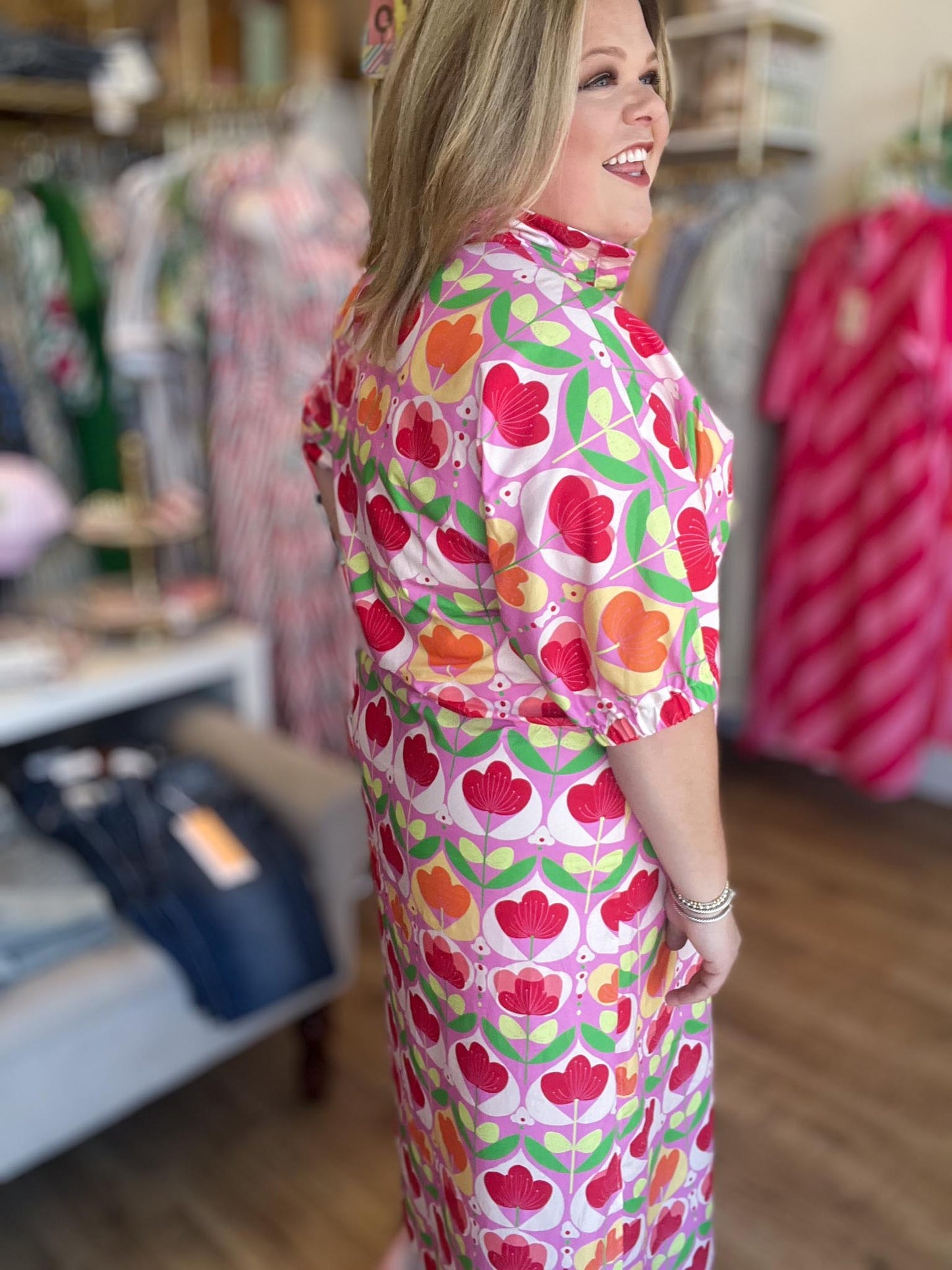 Tutti Frutti Floral Plus-Size Maxi Dress