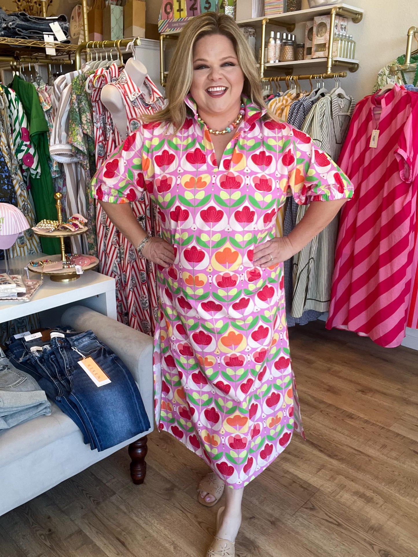 Tutti Frutti Floral Plus-Size Maxi Dress