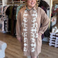 Uptown Rodeo Plus-Size Camel Embroidered Mini Dress