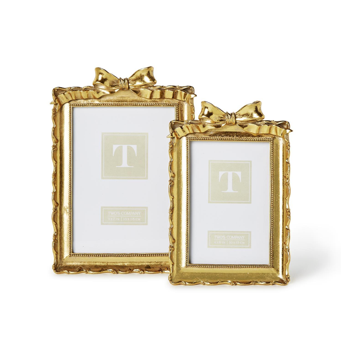 Vintage Gold Bow Picture Frame