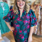 Visions of Sugarplums Plus-Size Jacquard Top
