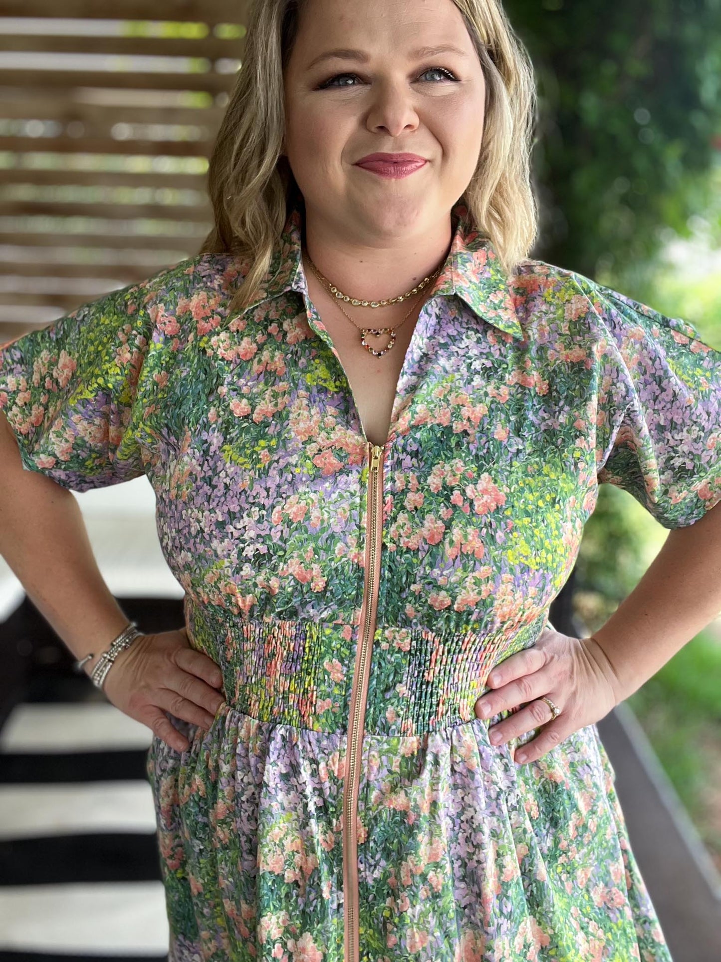 Viva La Flor Dress Curvy Floral Midi Dress