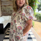 Warm Days, Cool Nights Curvy Ecru Eyelet Midi Dress
