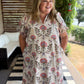 Warm Days, Cool Nights Curvy Ecru Eyelet Midi Dress