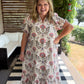 Warm Days, Cool Nights Curvy Ecru Eyelet Midi Dress