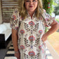 Warm Days, Cool Nights Curvy Ecru Eyelet Midi Dress