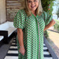 Weekend Wanderer Curvy Green Floral Midi Dress
