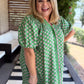Weekend Wanderer Curvy Green Floral Midi Dress