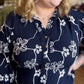 West Village Wanderer Curvy Midnight Floral Top
