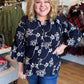 West Village Wanderer Curvy Midnight Floral Top