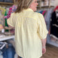 When Life Gives You Lemons Curvy Yellow Gingham Top