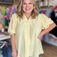 When Life Gives You Lemons Curvy Yellow Gingham Top