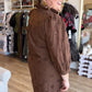Whispers of Winter Curvy Brown Eyelet Midi Dress