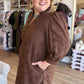 Whispers of Winter Curvy Brown Eyelet Midi Dress