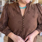 Whispers of Winter Curvy Brown Eyelet Midi Dress