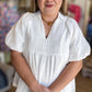 White Sands Curvy Smocked Top