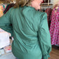 Wildflower Season Plus-Size Emerald Embroidered Top