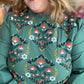 Wildflower Season Plus-Size Emerald Embroidered Top