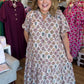 Wildflowers in the Fall Plus-Size Midi Dress