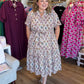Wildflowers in the Fall Plus-Size Midi Dress