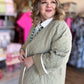 Willow Whisper Plus-Size Long Quilted Jacket