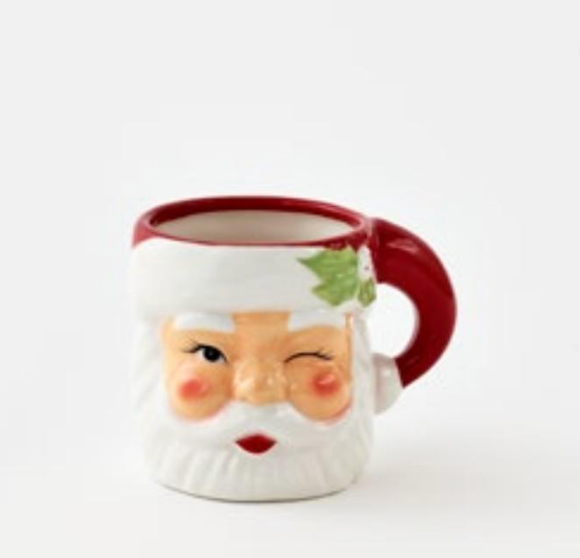 Winking Santa Mug