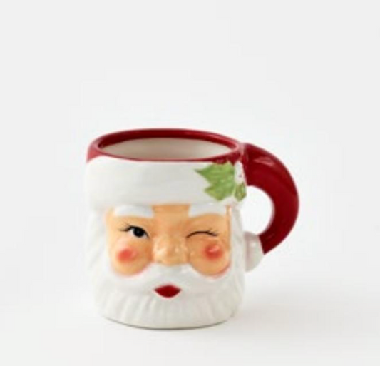 Winking Santa Mug