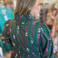 Wintergreen Soirée Curvy Green Long Sleeve Maxi Dress
