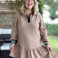 You Had Me at Machiatto Curvy Tan Dress