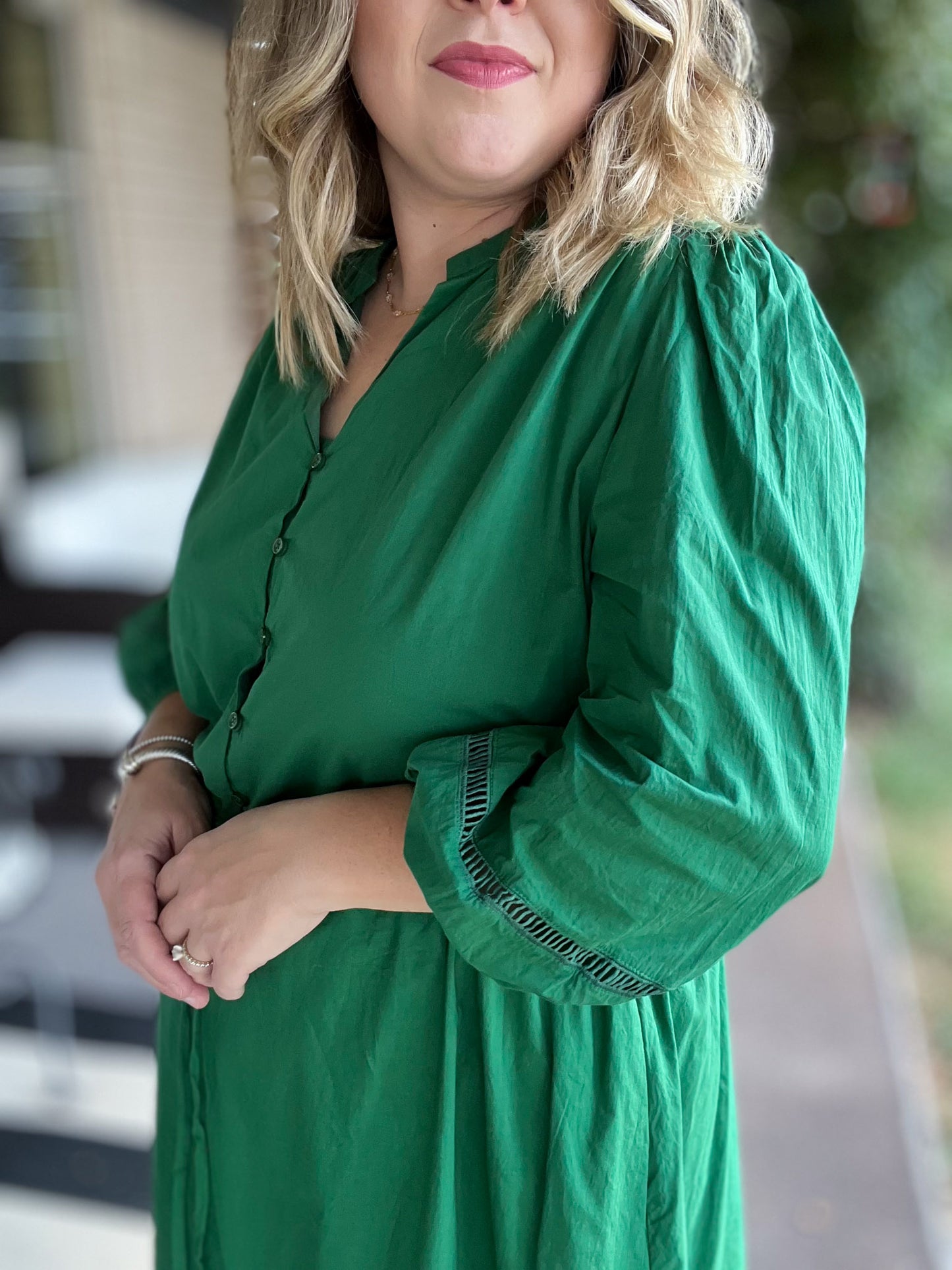 You're a Gem Plus-Size Emerald Midi Dress