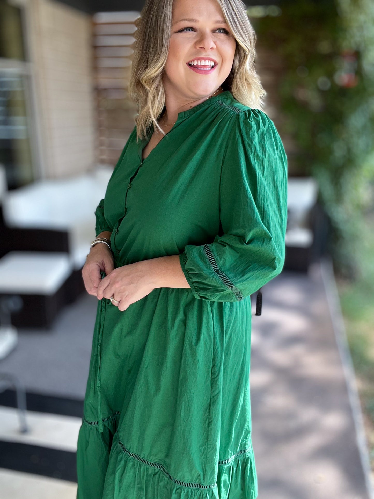 You're a Gem Plus-Size Emerald Midi Dress