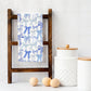 Blue Bow Tea Towel, Chinoiserie & Striped Kitchen Tea Towel