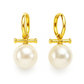 Toggle Bar Pearl Earrings- Modern Classic Style