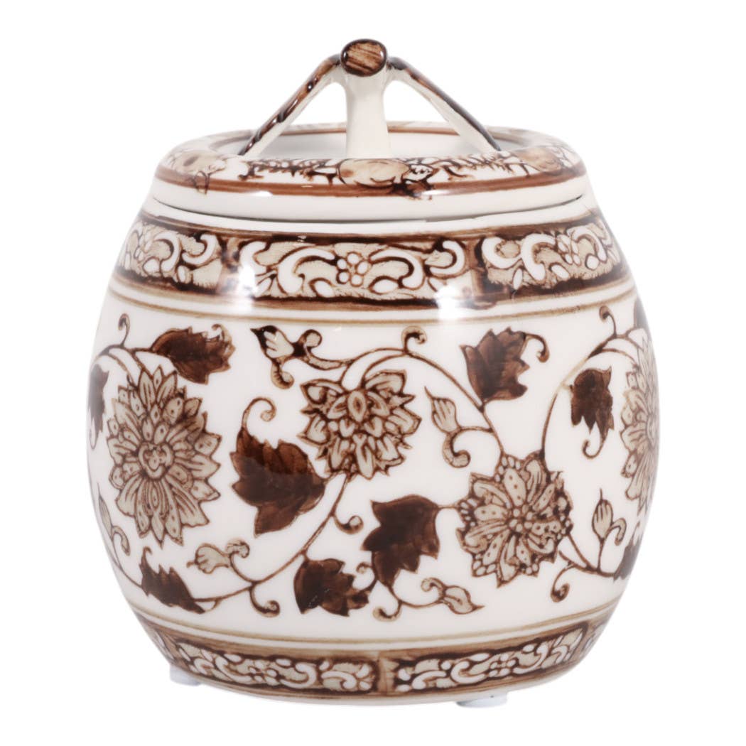 Peony Wax Brown Chinoiserie Candle
