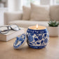 Peony Blue Chinoiserie Candle