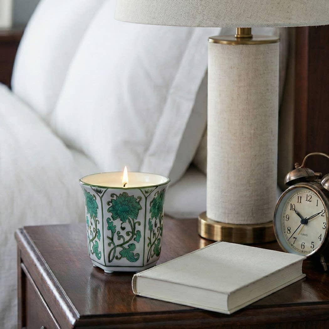 Lavender Verbena Green Chinoiserie Candle