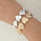 Oh Lovely Hearts Gold Stretch Bracelet