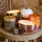 Pumpkin Chai Gold Hammered Candle