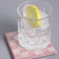 Pink Check Resin Coasters (Set of 4)