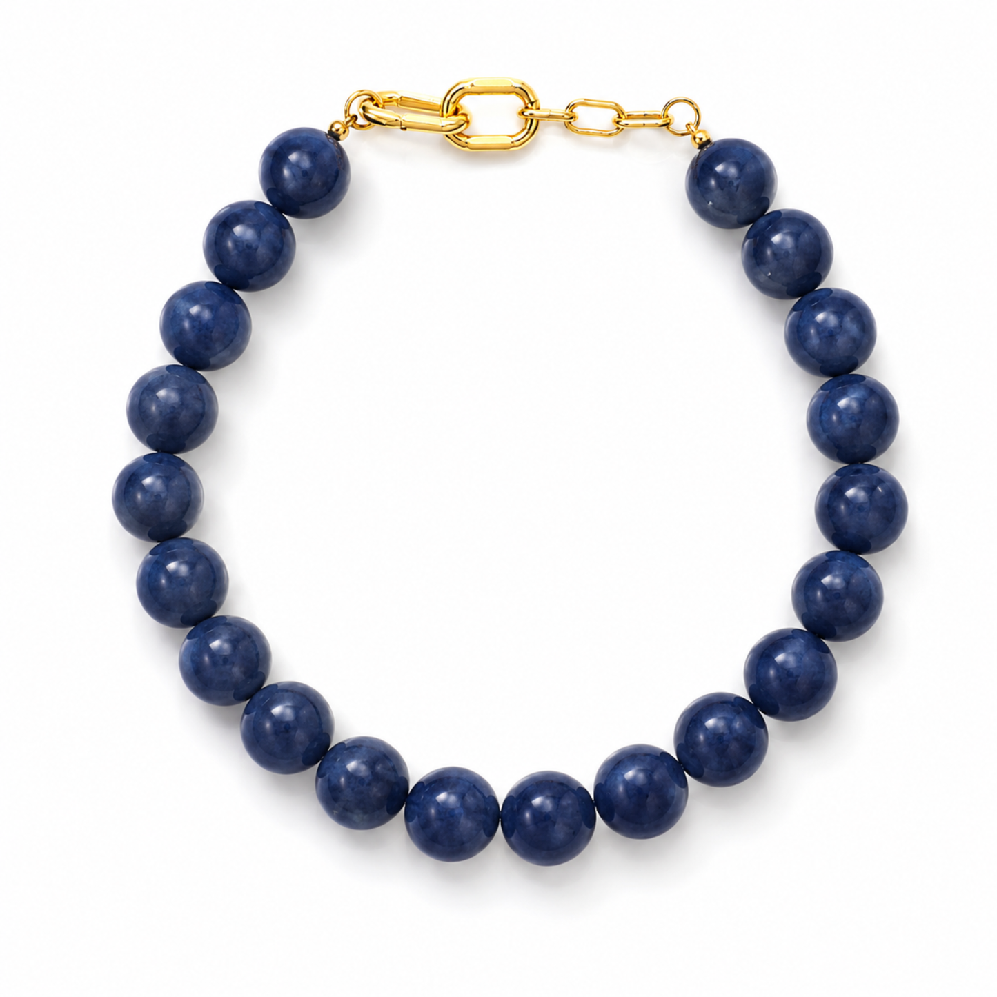 Royal Navy Beaded Gumball Necklace
