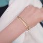 Dainty Duo Herringbone Tennis Bracelet