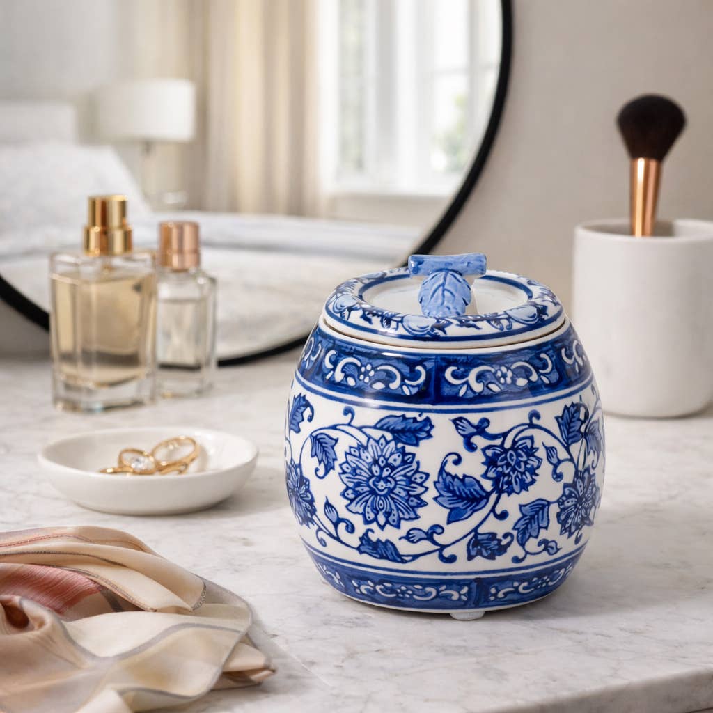 Peony Blue Chinoiserie Candle