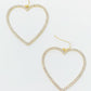 My Precious Heart Earrings, Gold