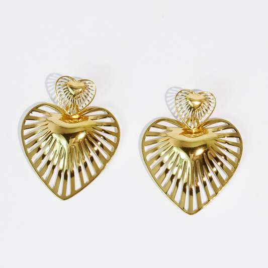Heart Of Gold Earrings
