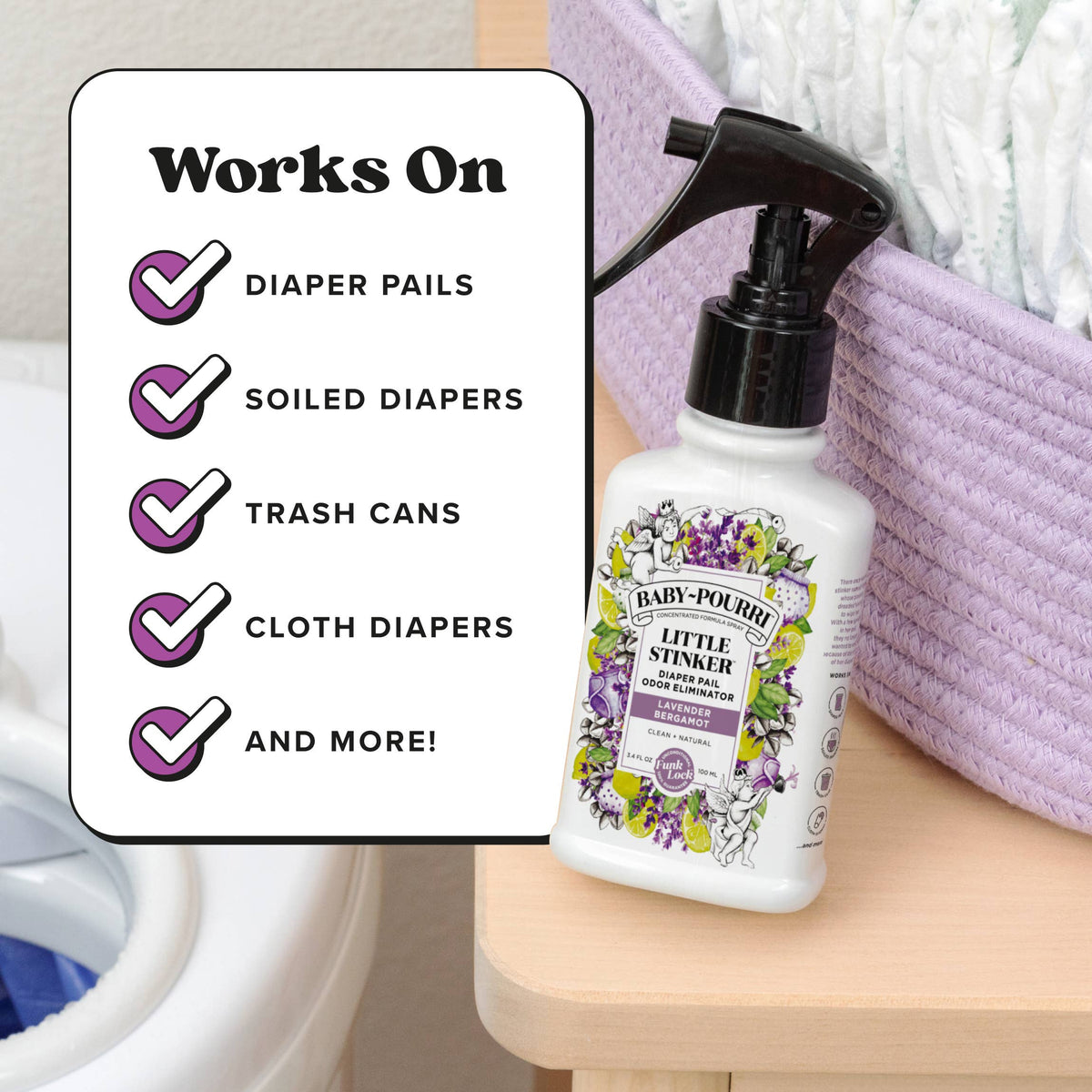 Little Stinker Diaper Pail Odor Eliminator | Baby~Pourri