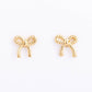 Rope Bow Mini Stud Earrings
