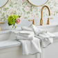 Sage Piping Scallop Luxury Cotton Hand Towel