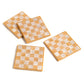 Sunshine Check Resin Coasters (Set of 4)